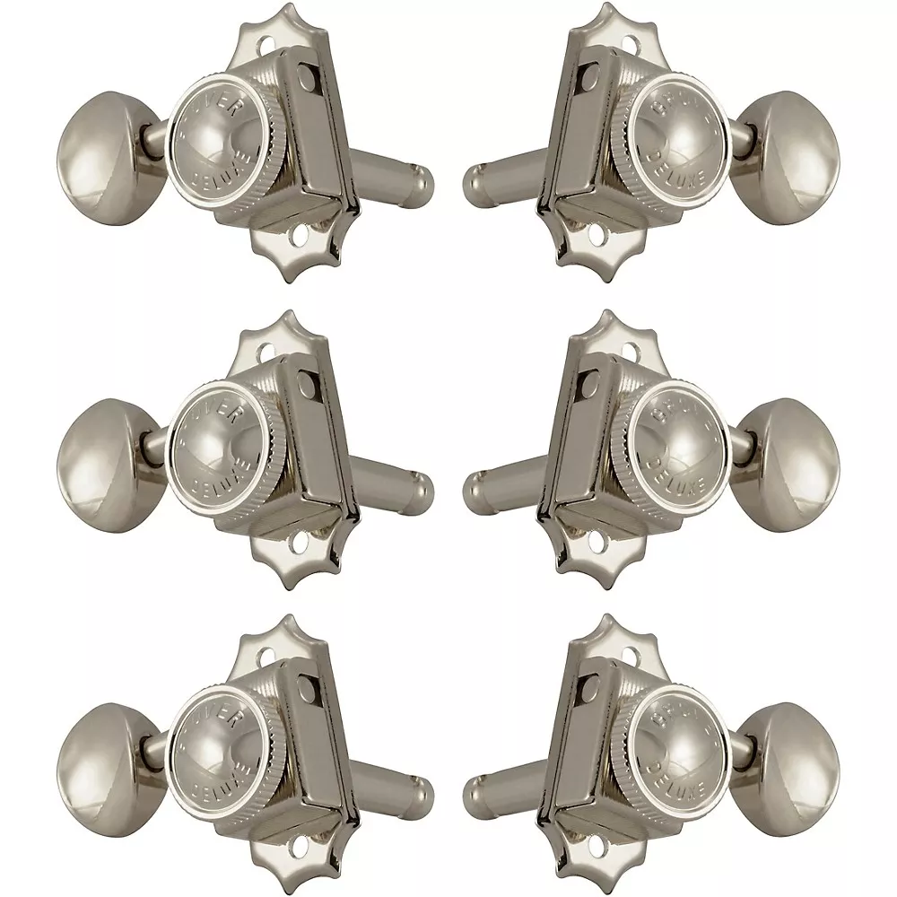 Grover Roto-Grip Locking Vintage 533 Series Tuning Machines Nickel 3+3