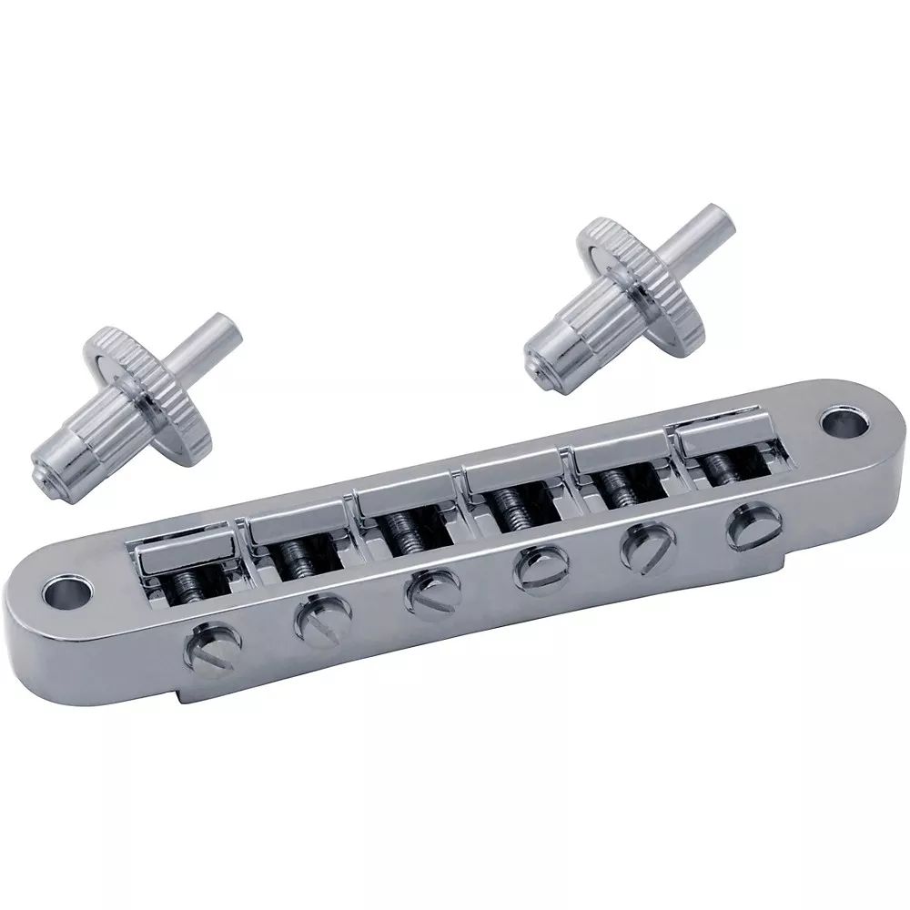 Grover Tune-O-Matic Guitar Bridge Unnotched Chrome