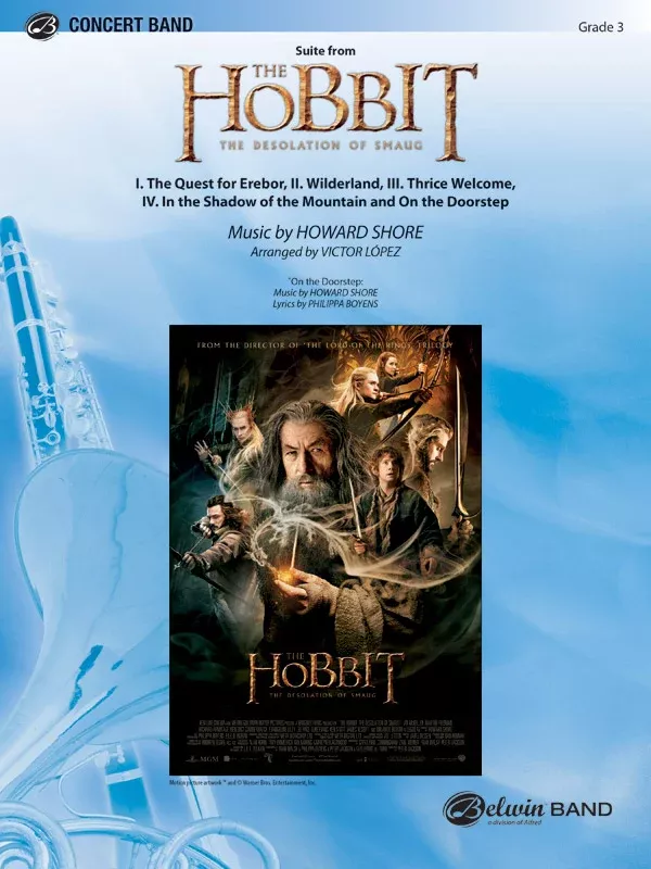 The Hobbit: The Desolation of Smaug, Suite from: Concert Band Conductor Score