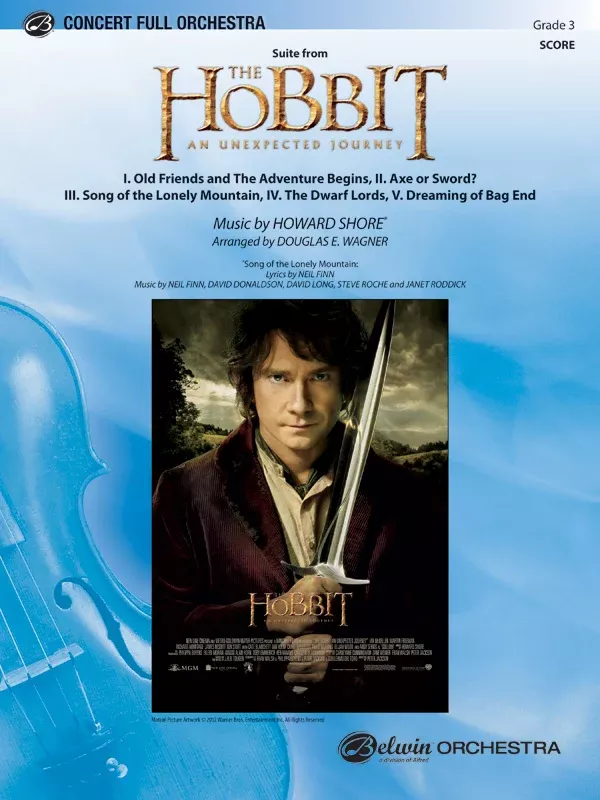 The Hobbit: An Unexpected Journey, Suite from: 1st B-flat Trumpet