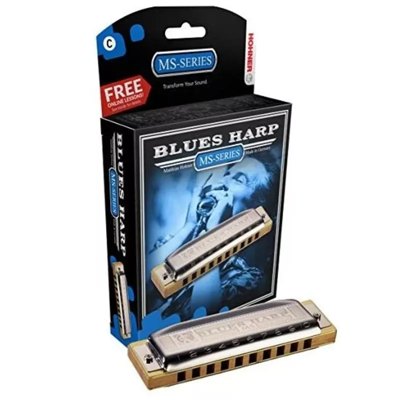 Hohner 532BX-CHarmonica Blues Harp in the Key of C Major