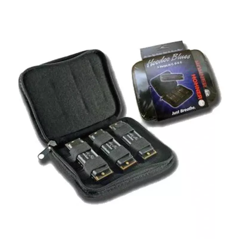 Hohner HBP HooDoo Blues Diatonic Harmonica – 3 Pack Set