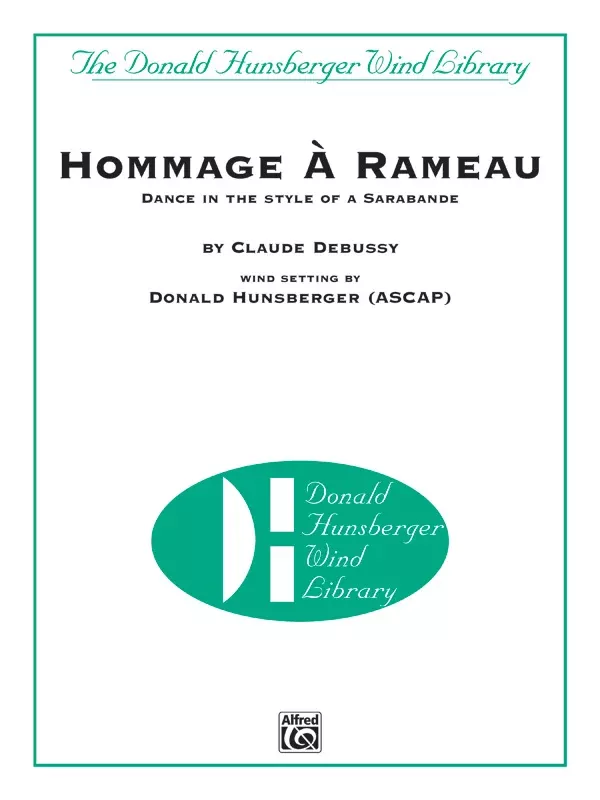 Hommage à Rameau: Concert Band Conductor Score