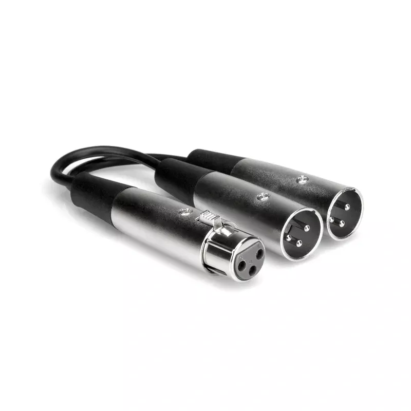 Hosa YXM-121 Y Cable XLR3F-XLR3M