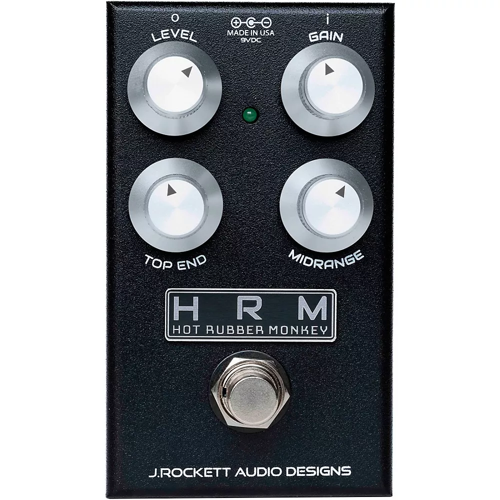 J.Rockett Audio Designs Hot Rubber Monkey V2 Overdrive Effects Pedal Black