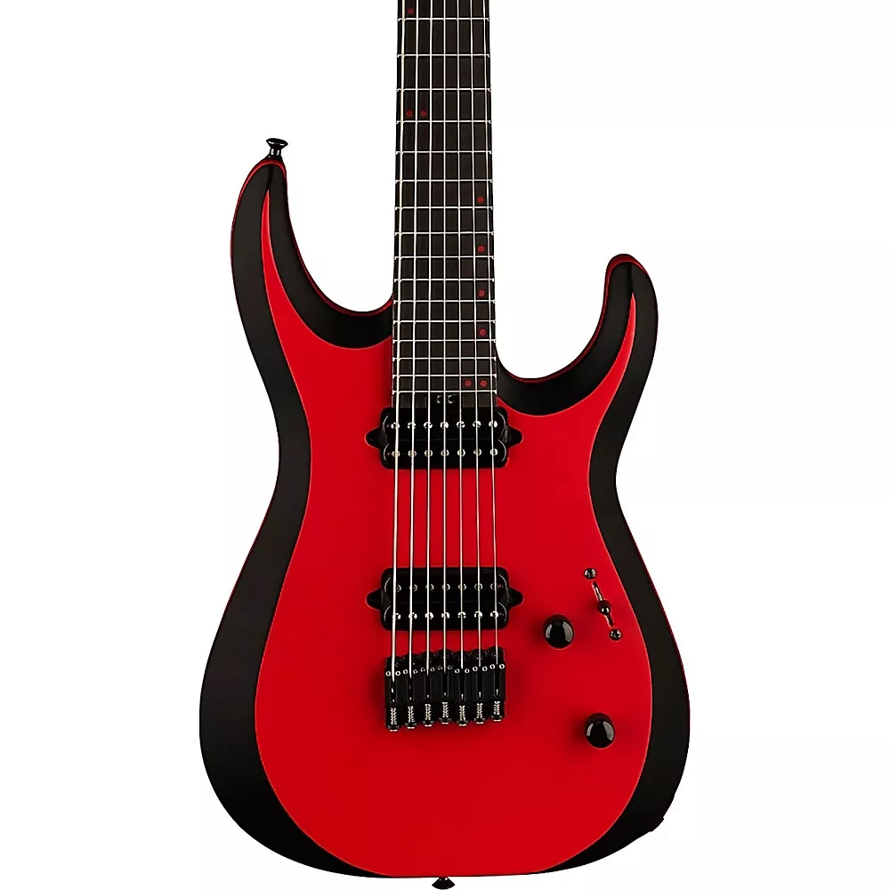 Jackson Pro Plus Series DK MDK7P HT 7-String Electric Guitar Red with Black Bevels