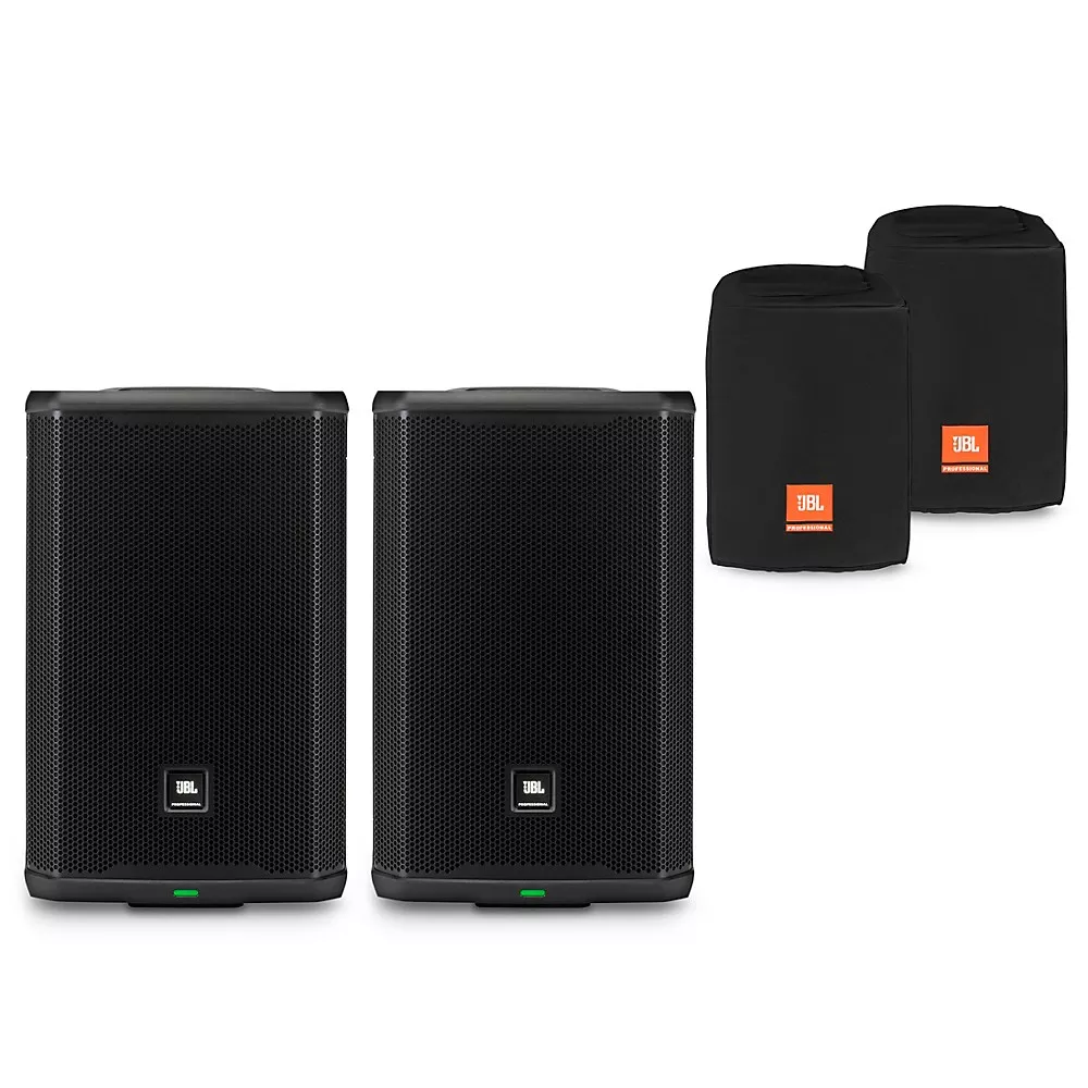 JBL PRX908 8" Powered Speaker Package With Covers
