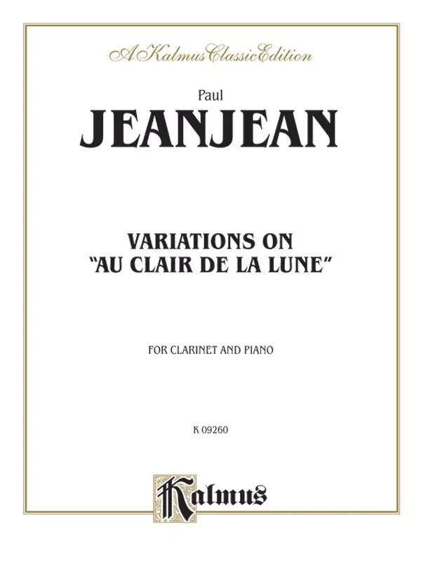 Jeanjean: Variations on "Au Clair de la Lune"