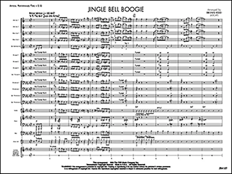 Jingle Bell Boogie: Jazz Ensemble Conductor Score & Parts