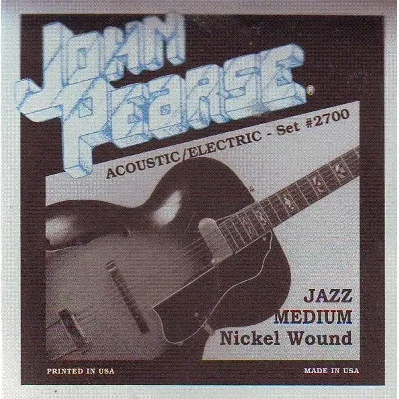 John Pearse JP2700 Nickel Acoustic/Electric Guitar Strings – Jazz Medium
