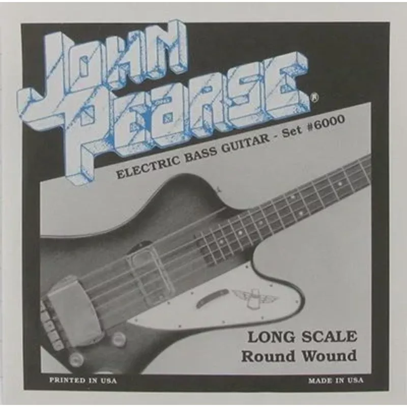 John Pearse JP6000 Nickel Electric Bass Guitar Strings – Long Scale