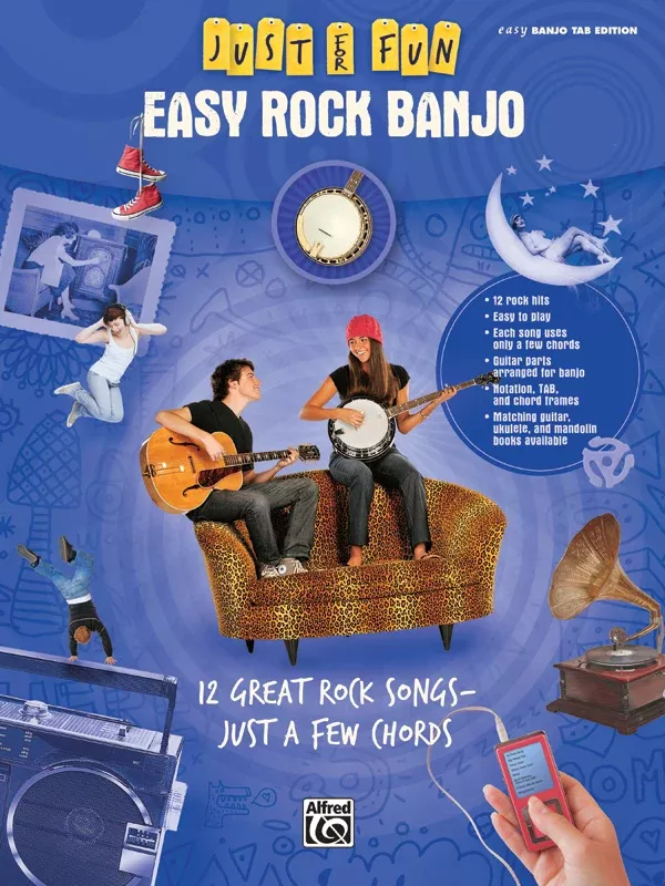 Just for Fun: Easy Rock Banjo: Banjo Book