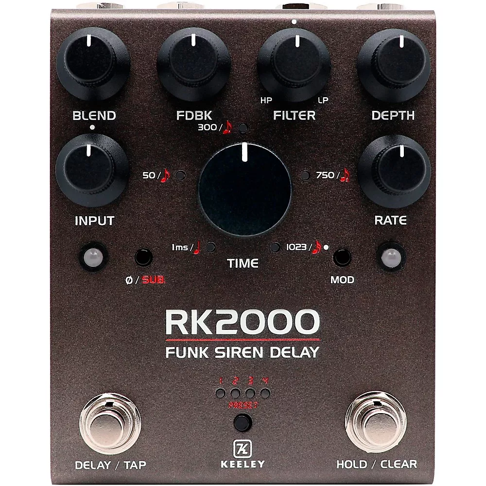 Keeley RK2000 Funk Siren Delay Pedal - Studio Gray