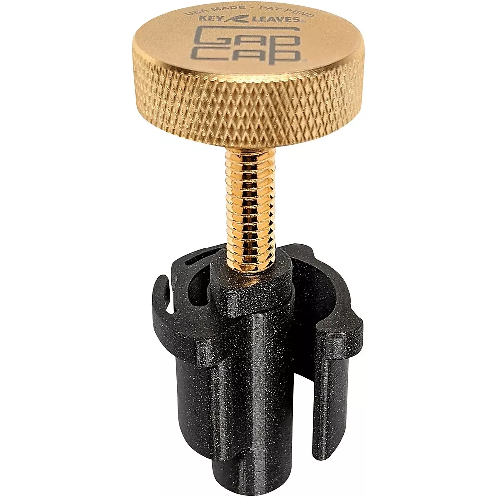 Key Leaves GapCap - Premium Finish Gold Satin - Alto Saxophone Cap