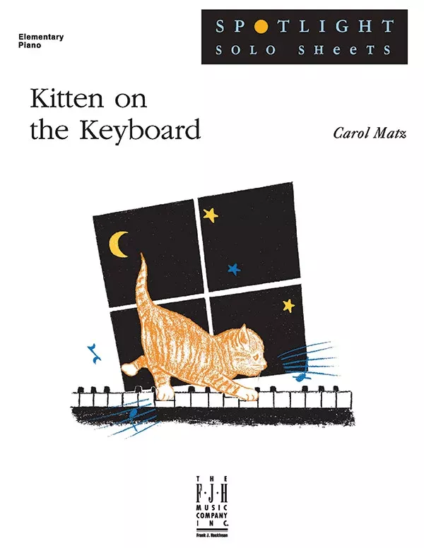 Kitten on the Keyboard: Elementary Piano Sheet