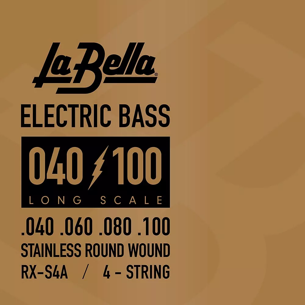 La Bella RX Series Stainless Steel 4-String Electric Bass Strings (40 – 100)