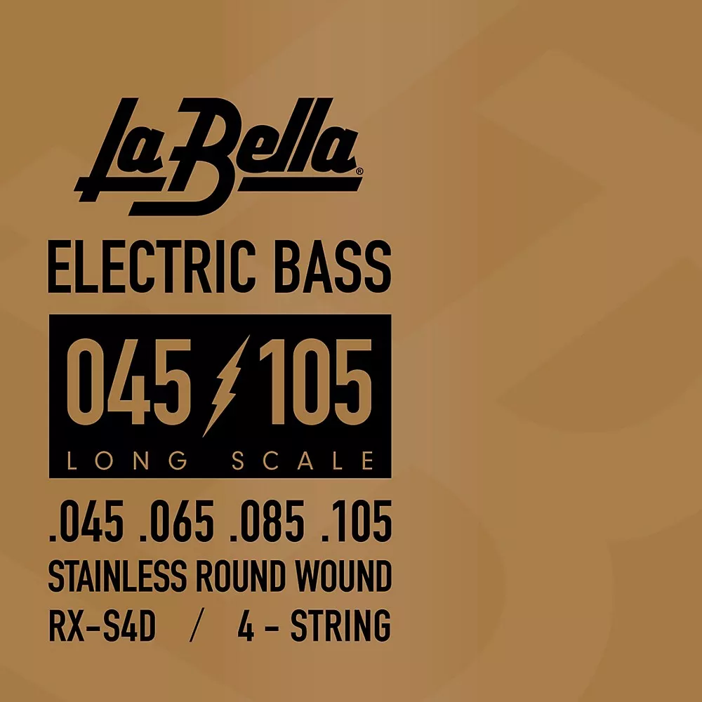 La Bella RX Series Stainless Steel 4-String Electric Bass Strings (45 – 105)