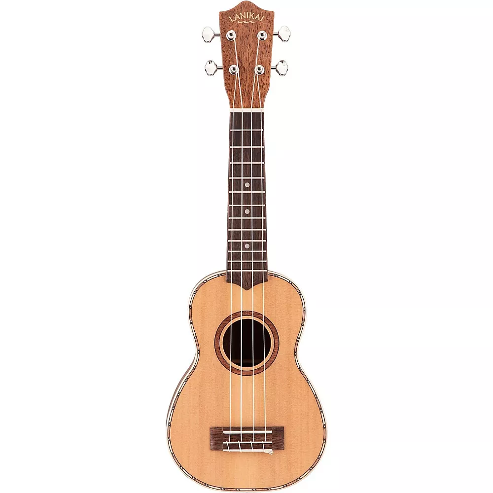 Lanikai Cedar Solid Top Soprano Ukulele Natural