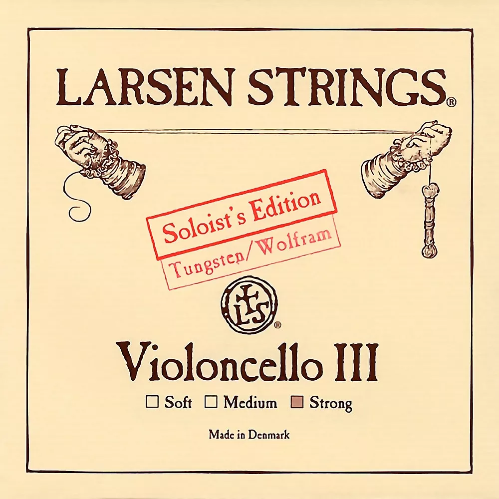 Larsen Strings Soloist Edition Cello G String 4/4 Size, Heavy Tungsten, Ball End