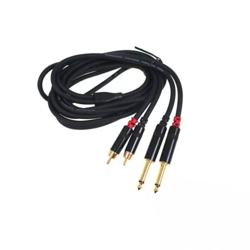 Link Audio LP210PR Premium Dual RCA to 1/4 Cable – 10 Feet