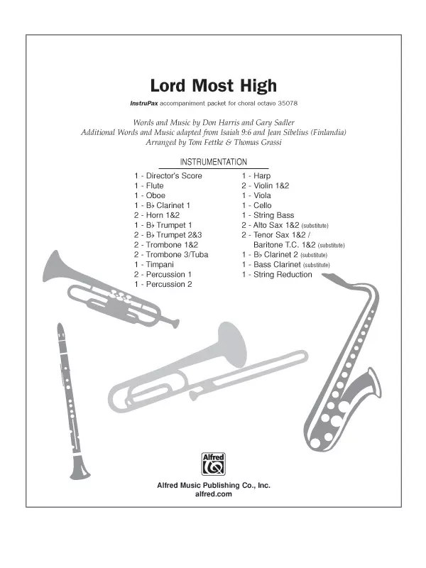Lord Most High: Choral Octavo InstruPax