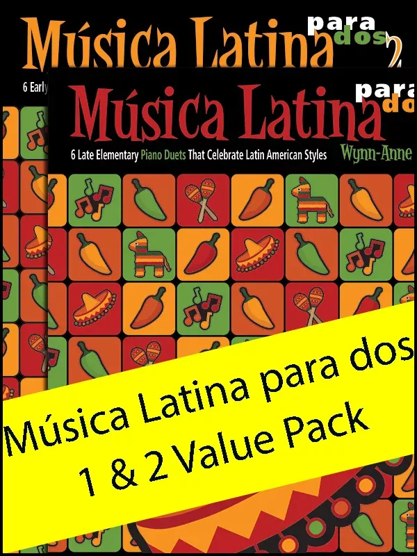 Música Latina para dos 1 & 2 (Value Pack): Piano Packet