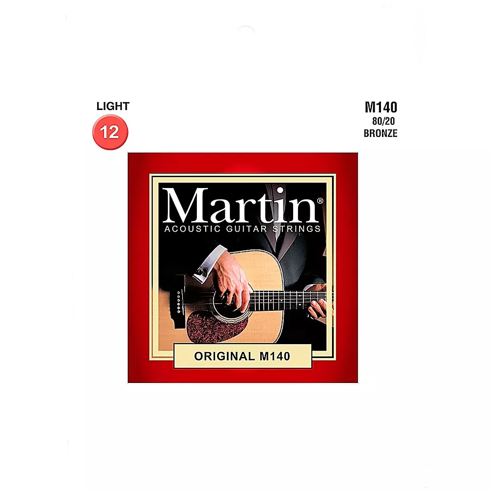 Martin M140 Martin Acoustic 80/20 Light Guitar String