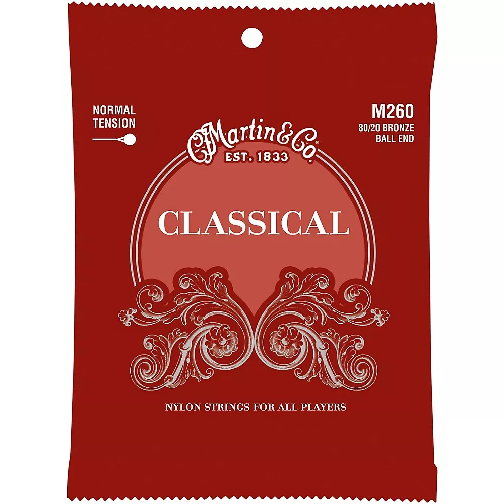 Martin M260 Classical Normal Tension 80/20 Bronze Ball-End Strings