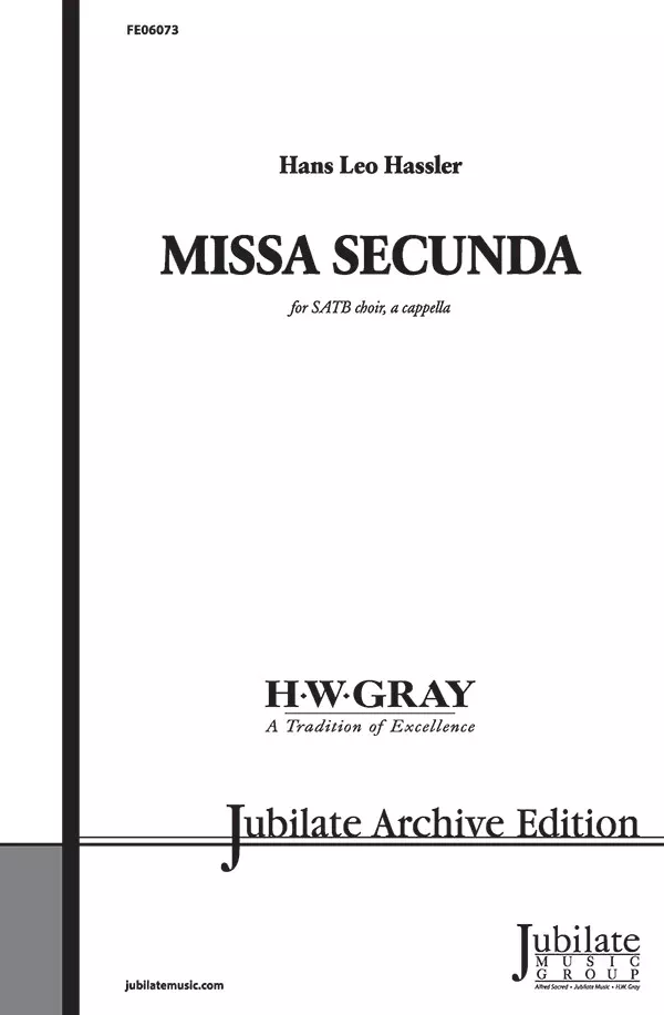 Missa Secunda: SATB, a cappella Choral Book