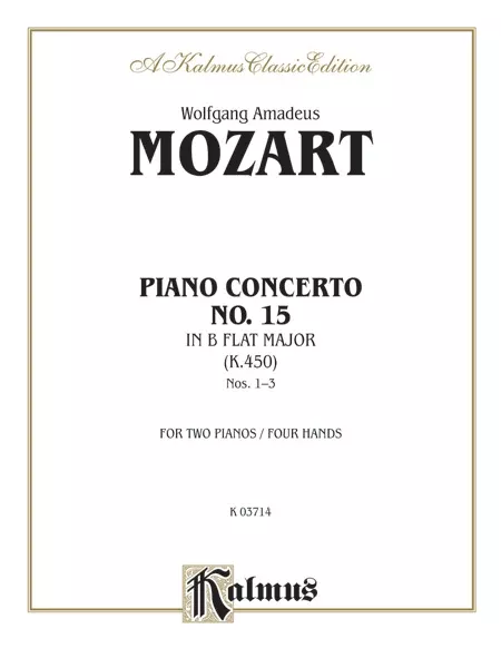 Mozart: Piano Concerto No. 15 in B flat Major, K. 450