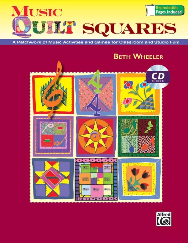 Music Quilt Squares: Book & Data CD