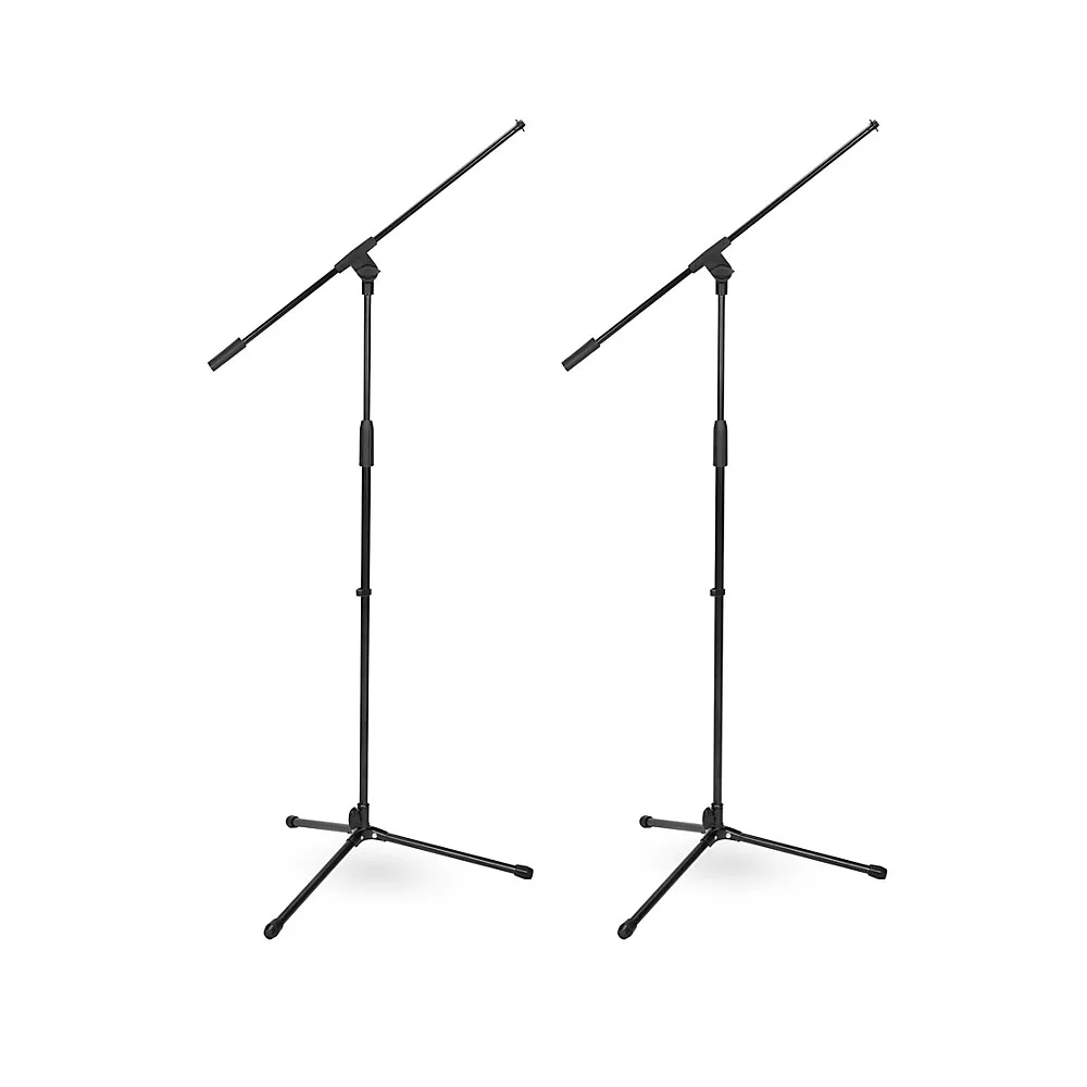 Musician's Gear MG100B Tripod Boom Microphone Stand 2-Pack - Black