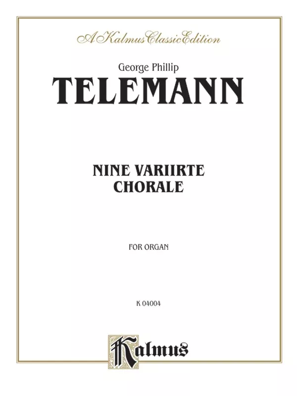 Nine Chorale Variations: Organ Book