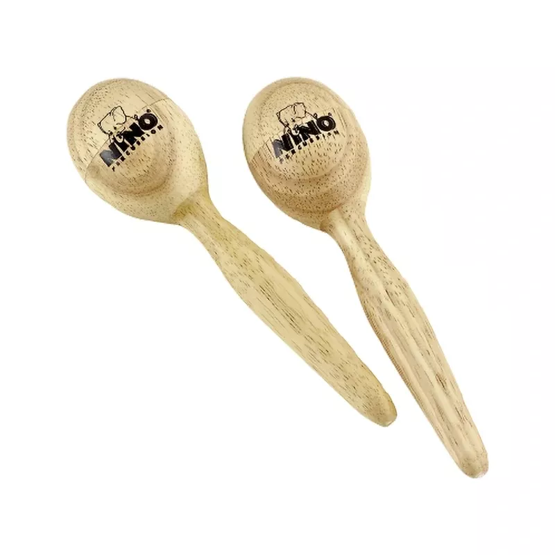 NINO Percussion NINO565 Wood Egg Maracas, Pair, Small