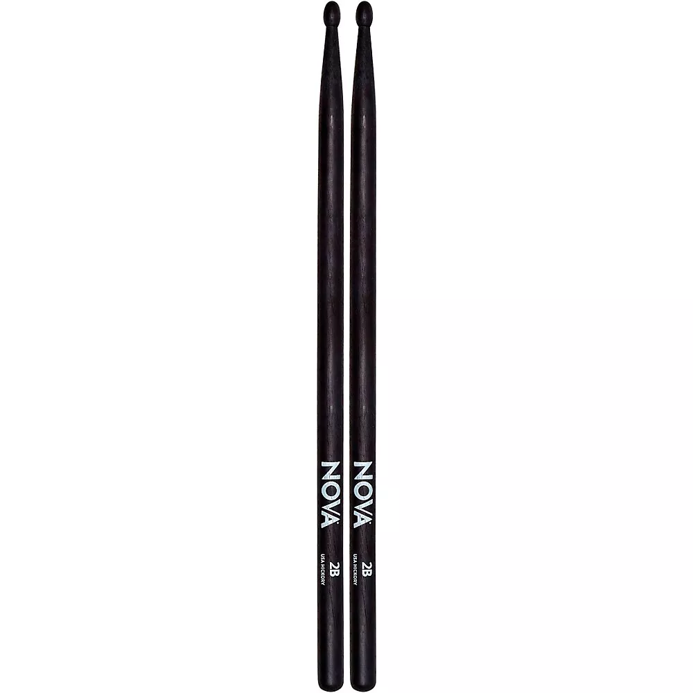 Nova Black Drum Sticks 2B