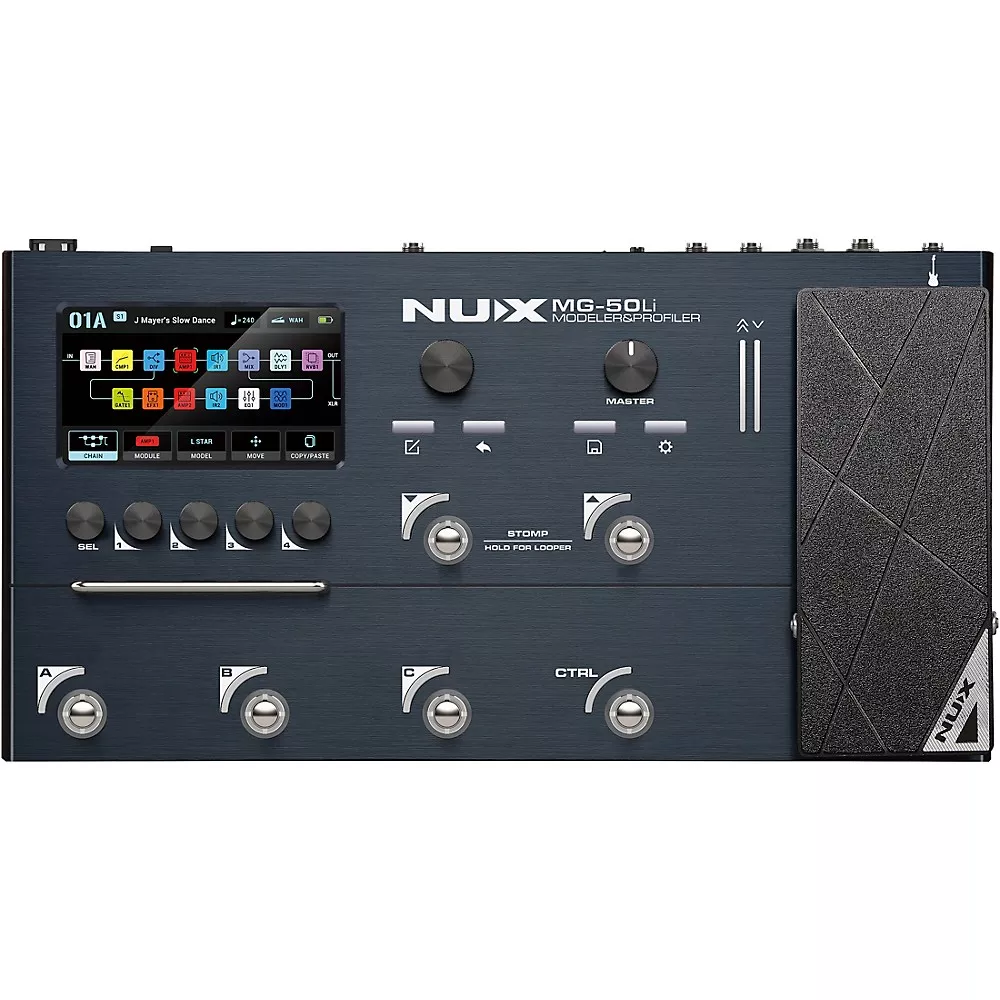 NUX MG-50Li Modeler and Profiler Multi-Effects Processor - Dark Blue
