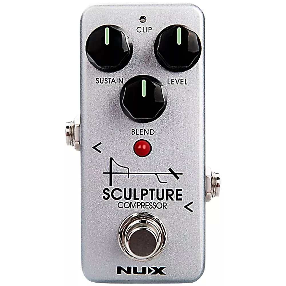 NUX Sculpture Mini Compressor Effects Pedal Silver