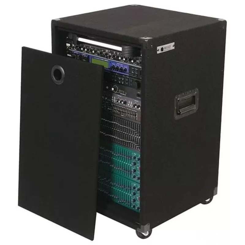 Odyssey CRE16 – 16U Carpet Amp Rack Case with Wheels
