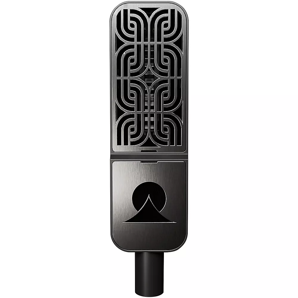 Ohma World Motif Ribbon Microphone Black & Stainless Steel