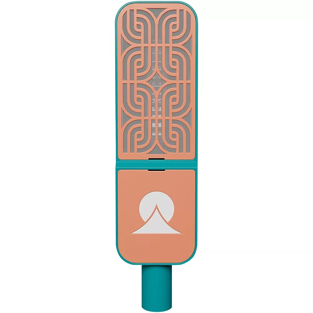 Ohma World Motif Ribbon Microphone Teal & Apricot