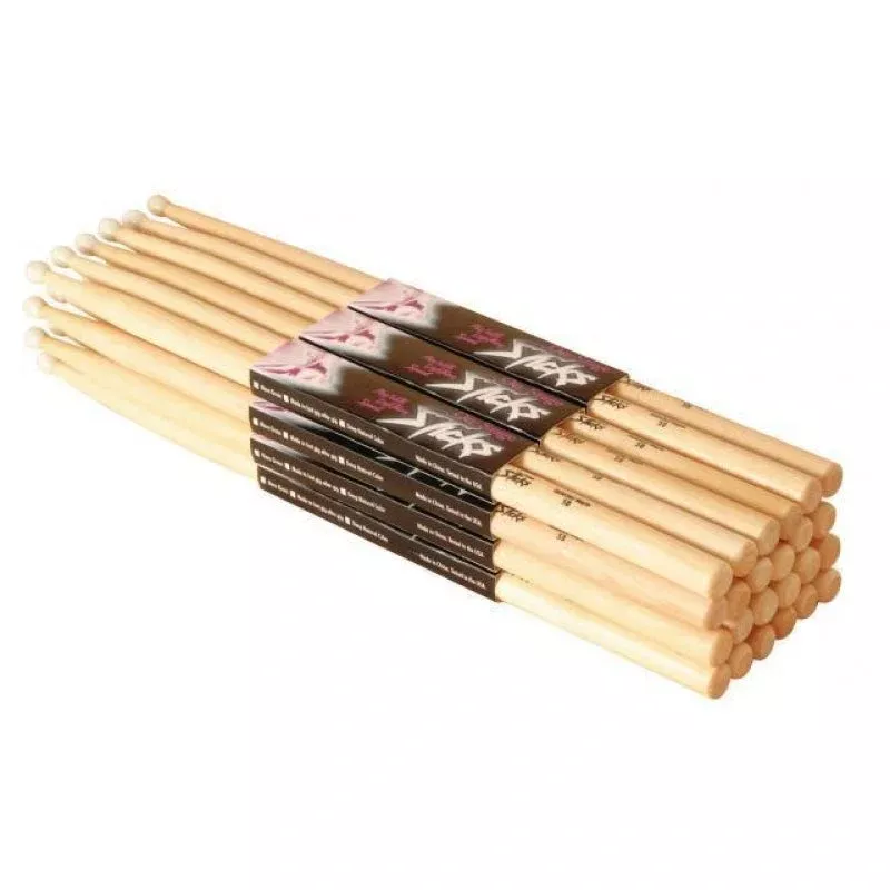 On-Stage HN5B Hickory 5B Nylon Tip Drum Sticks