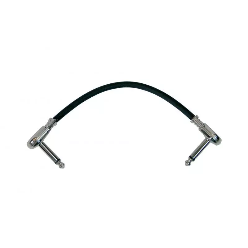 On-Stage PC506B Patch Cable with Pancake Connectors (Black) – 6″