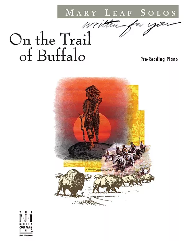 On the Trail of Buffalo: Pre-Reading Piano Sheet
