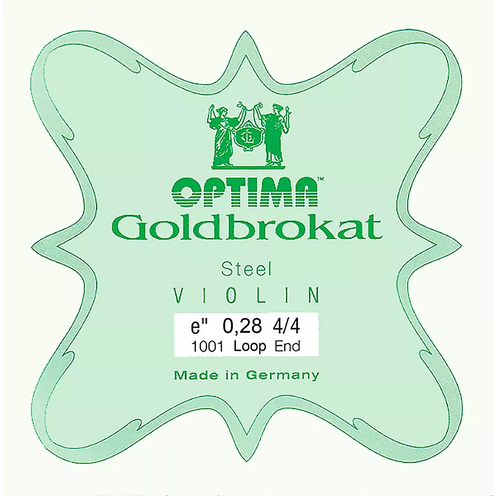 Optima Goldbrokat Series Steel Violin E String 4/4 Size, Heavy Steel, 28 guage loop end