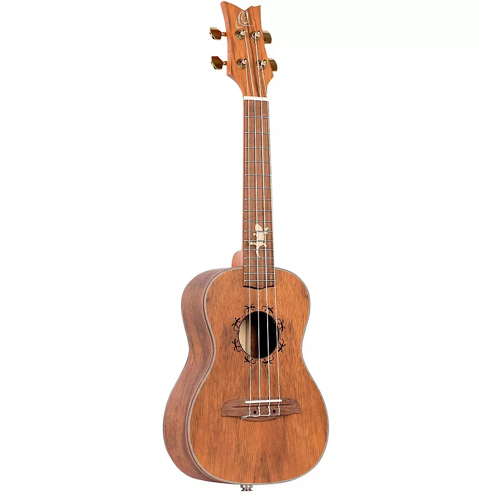 Ortega Lizard Series Lizard-CC-GBL Left-Handed Concert Ukulele Natural