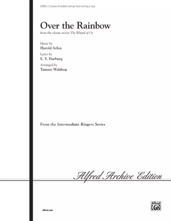 Over the Rainbow: Handbells 3-5 Octaves Sheet