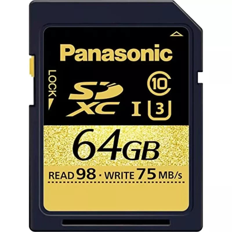 Panasonic RPSDUT64GAKK 64GB U3 SDXC Memory Card