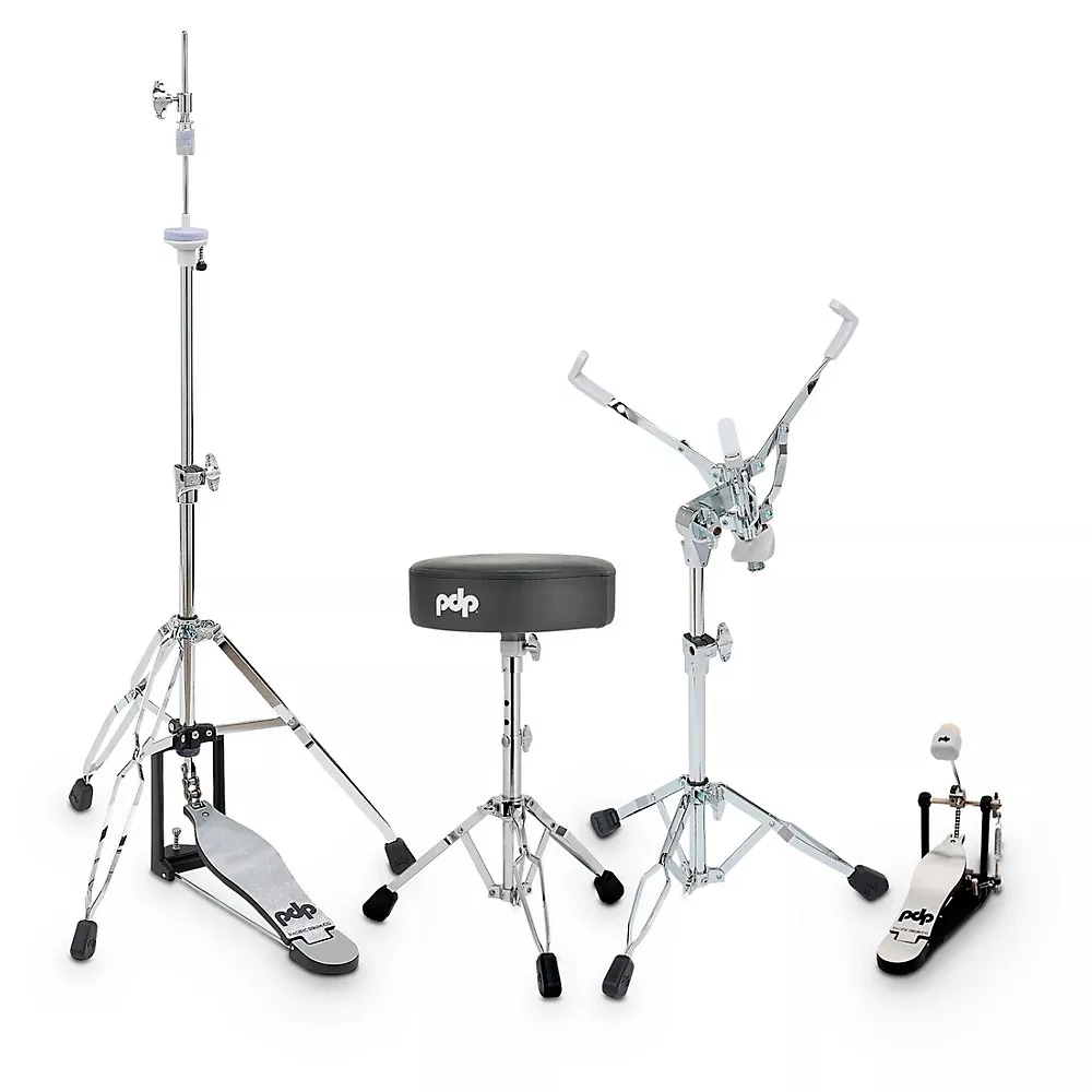 PDP by DW Gravity Series 4-Piece Hardware Pack - Throne, Single Kick Pedal, Hi-Hat Stand, Snare Stand