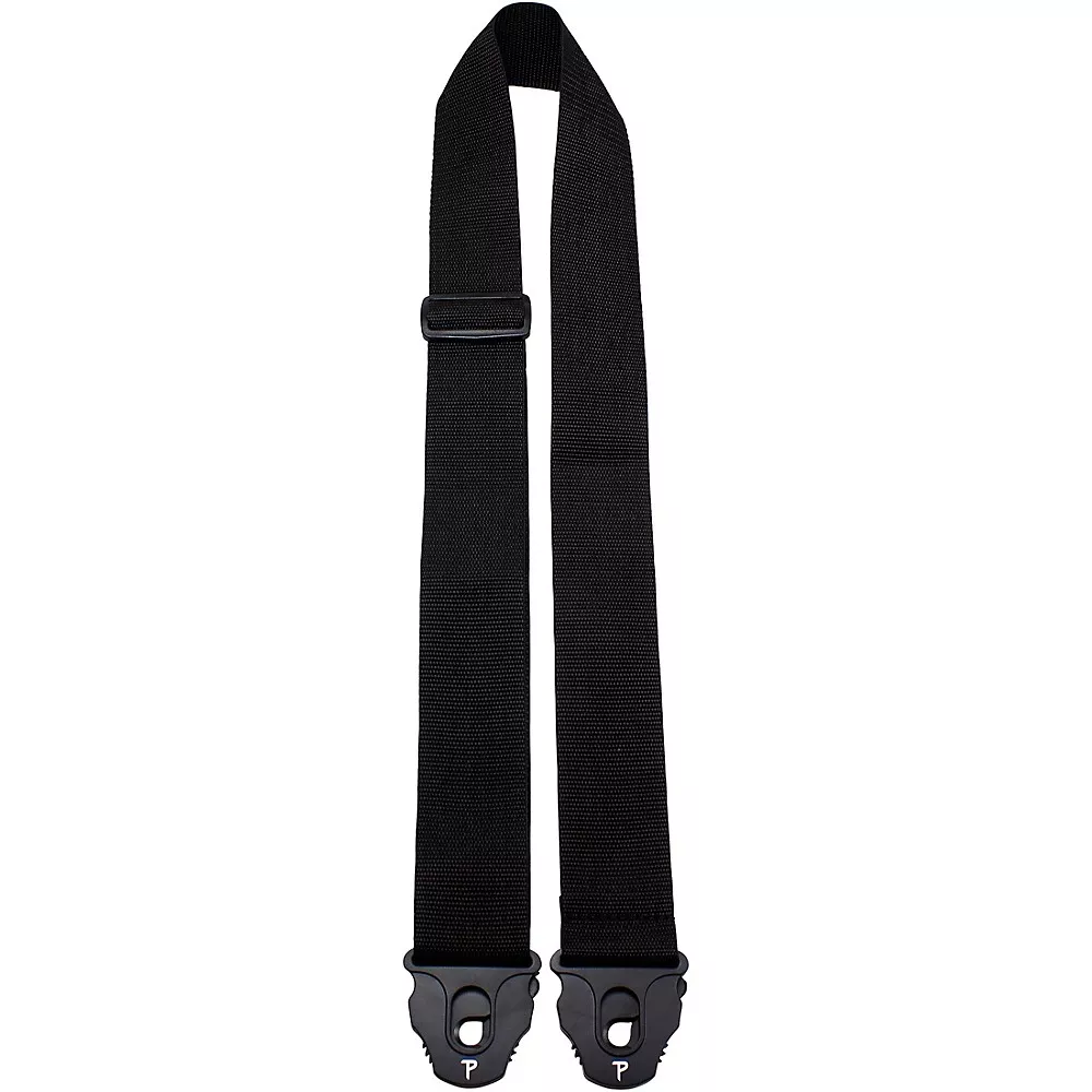 Perri's Nylon Guitar Strap With Locking Ends Black 2 in.