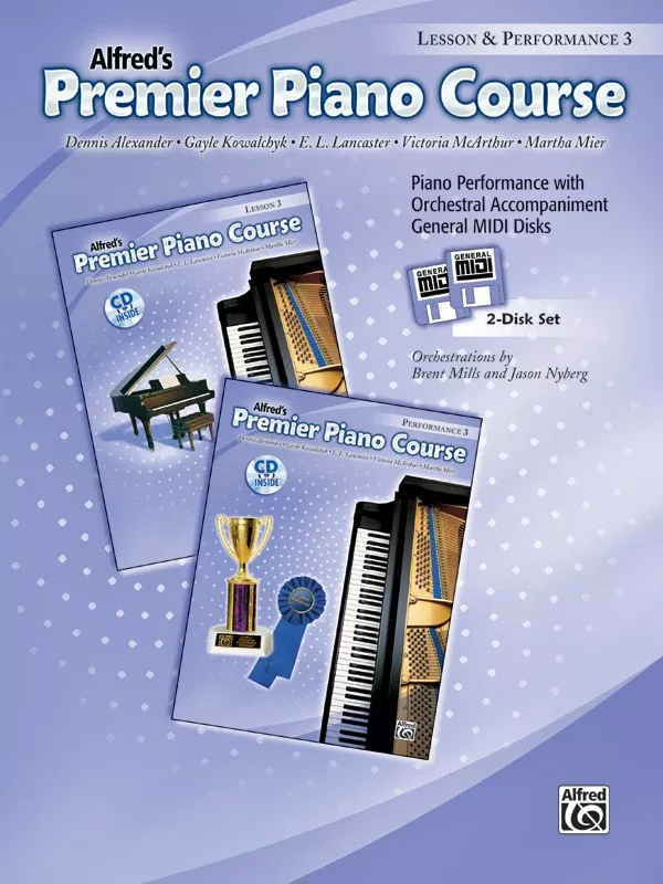 Premier Piano Course, GM Disk 3 for Lesson and Performance: Piano General MIDI Disk